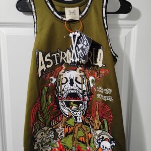 Astroworld Graphic Jersey - Olive Green